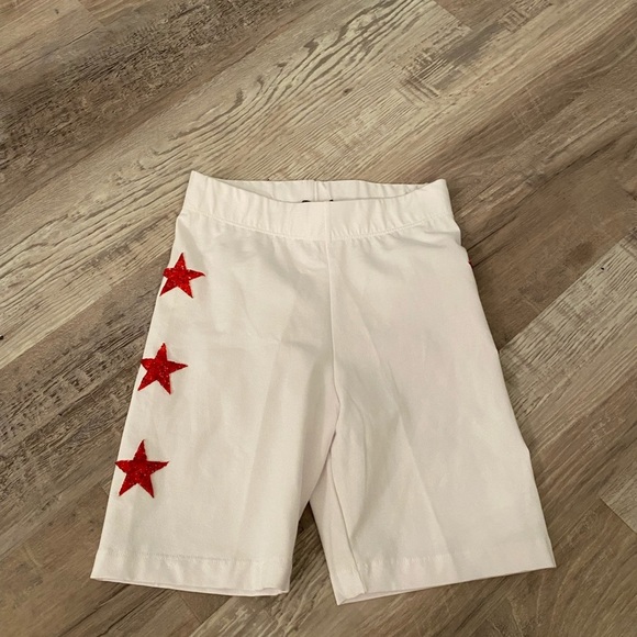 White CARMAR STAR PATCH BIKE SHORTS xs - Picture 3 of 4